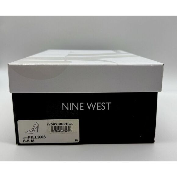 Nine West Stiletto Pumps Faux Snake Skin Ivory Multi Women’s Size 8.5 With Box - Picture 8 of 8